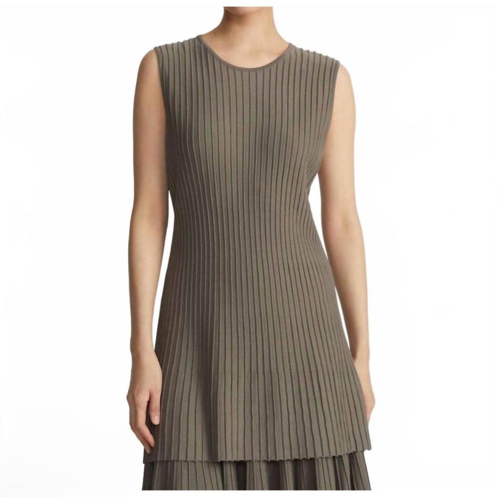 NEW LAFAYETTE 148 ottoman stitch tunic in concrete
